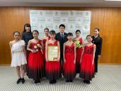 Melodiousがさいたま市長に表敬訪問した際の写真